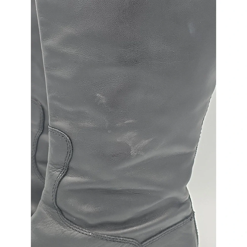 Sam Edelman‎ Penny Leather Riding Boot in Black Size 7